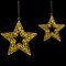 Northlight LED Lighted Wire Stars Outdoor Christmas Decorations - 18" - Gold - Set of 2